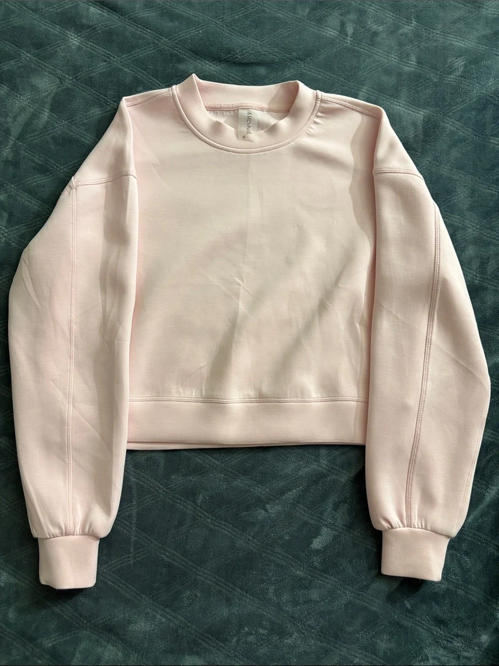 Kids Crewneck Pullover Jacket - Light Pink